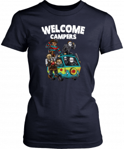 Horror Characters Welcome Campers Gift Tee Shirt