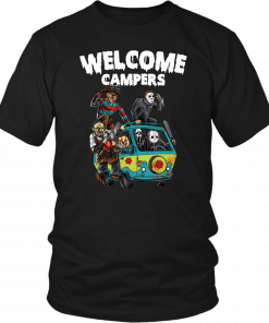 Horror Characters Welcome Campers Gift Tee Shirt