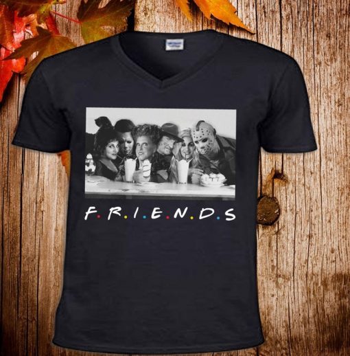 Friends Sanderson Sisters And Chill Funny Squad Goals Horror Movie Halloween T-Shirt