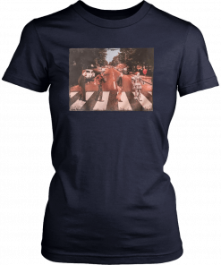 Horror movie characters walking abbey road 2019 T-Shirt