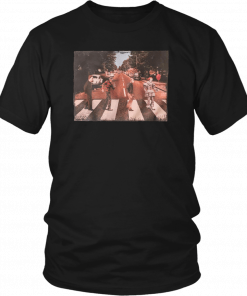 Horror movie characters walking abbey road 2019 T-Shirt