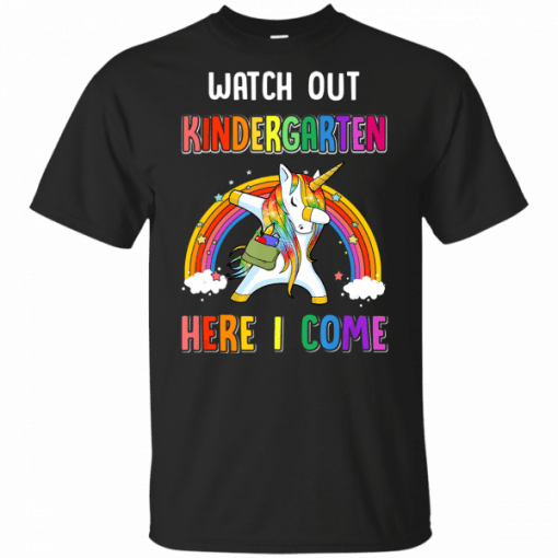 Kindergarten Here I Come Unicorn Back To School T-Shirt