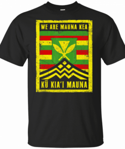 Ku Kiai Mauna We Are Mauna Kea Kanaka Maoli Flag Vintage T-Shirt