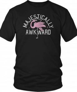 Majestically Awkward Pink Flamingo Funny Bar Crawl Gift T-Shirt
