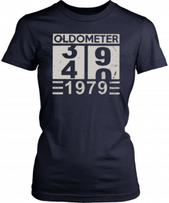 Mens Oldometer 39 40 1979 Shirt 40th Birthday Funny Gift Tee Shirt