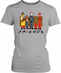 Mens Womens Horror Characters FRIENDS Halloween Tee Shirts