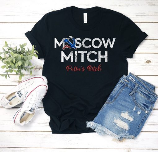 Moscow Mitch Putin's Bitch Ladies' short sleeve t-shirt