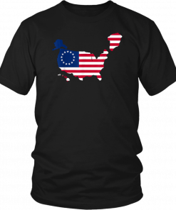 NRCC Greenland US 51st State President Trump Betsy Ross Flag T-Shirt