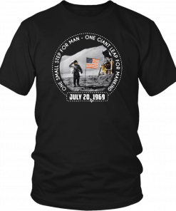 One Small Step For Man One Giant Leap For Mankind Austranaut American Flag T-Shirt