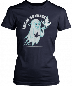 Original High Spirits Funny Halloween Stoner Pothead Cannabis Apparel T-Shirt