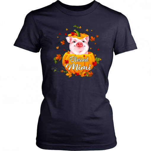 Blessed Mimi Pig Pumpkin Halloween Unisex T-Shirt