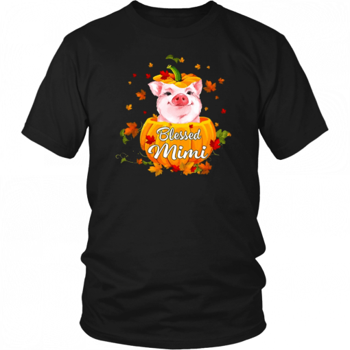 Blessed Mimi Pig Pumpkin Halloween Unisex T-Shirt