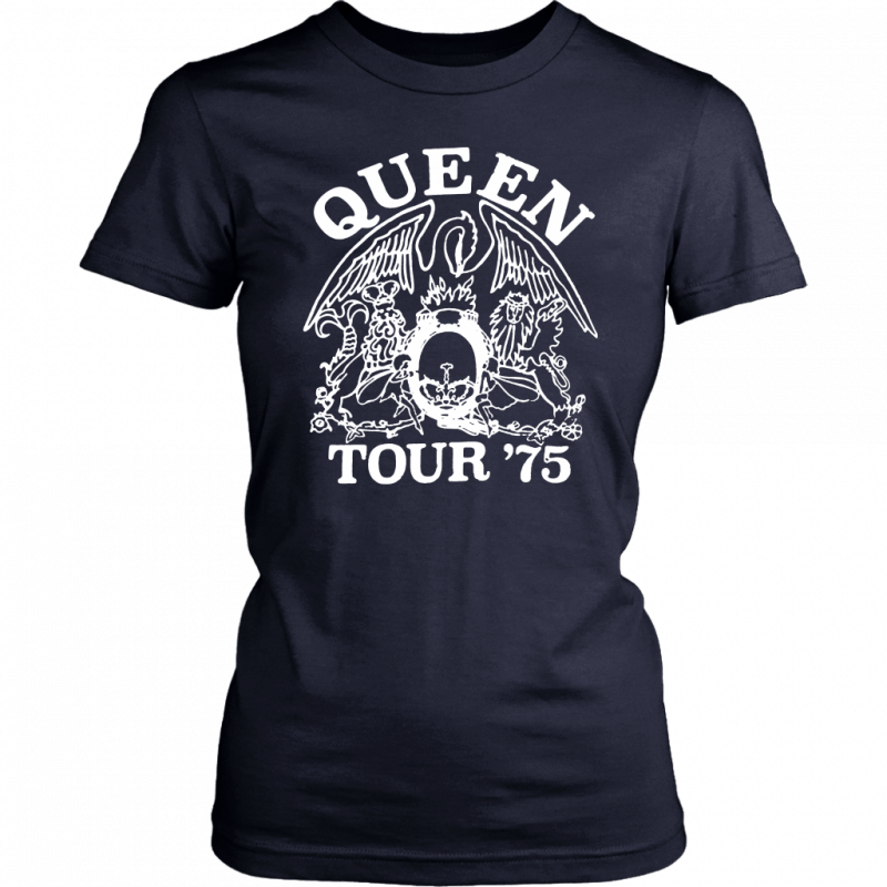 queen 1975 tour shirt