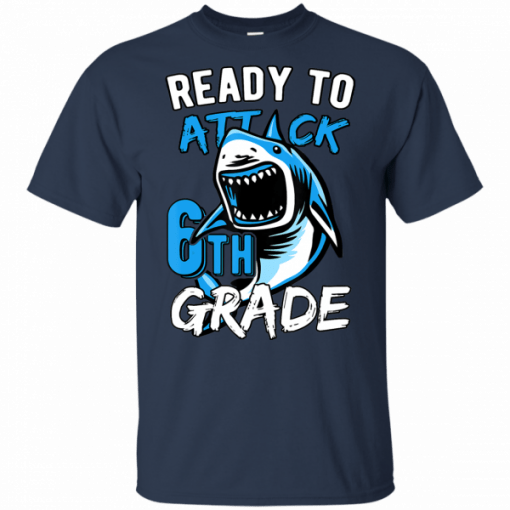 Ready To Attack 6th Grade Boys Back To School T-Shirts