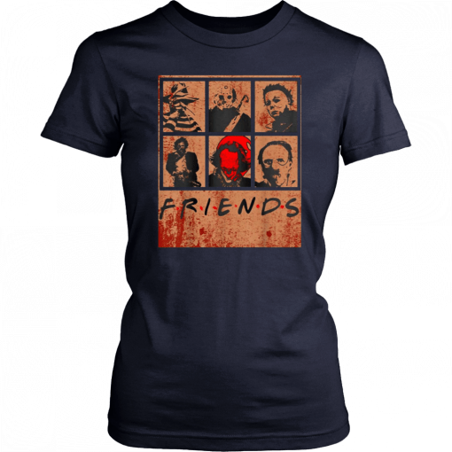 Scary Friends Horror Movie Creepy Halloween T-Shirt