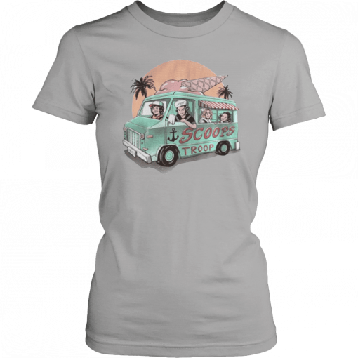 Scoops troop ice cream truck shirt mens T-Shirt