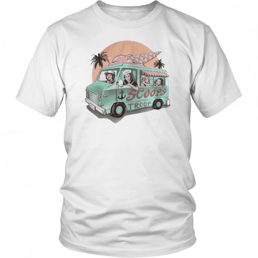 Scoops troop ice cream truck shirt mens T-Shirt