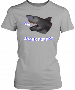 Shark puppet shark merch Funny T-Shirt