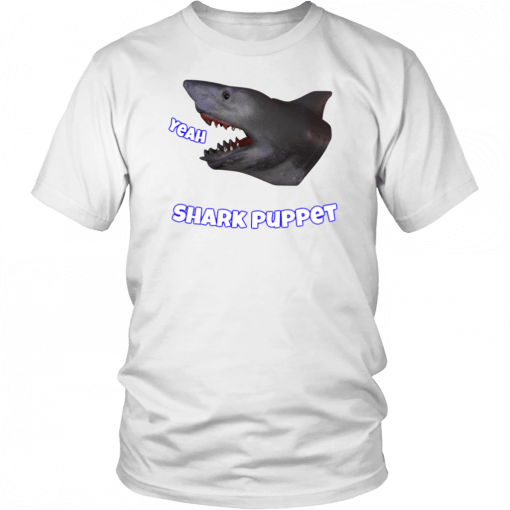 Shark puppet shark merch Funny T-Shirt