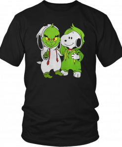 Snoopy And Grinch Fushion Peanuts How The Grinch Stole Christmas Fans Shirts