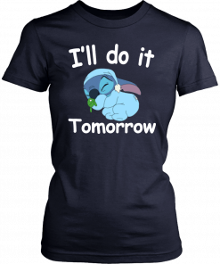 Stich I'll Do It Tomorrow Classic T-Shirt