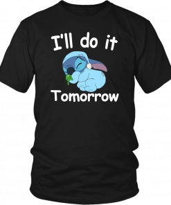 Stich I'll Do It Tomorrow Classic T-Shirt