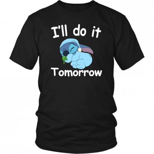 Stich I'll Do It Tomorrow Classic T-Shirt