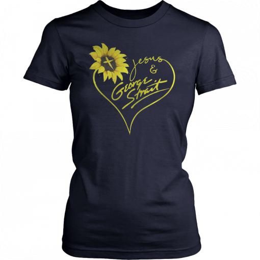 Sunflower Jesus and George Strait T-Shirt