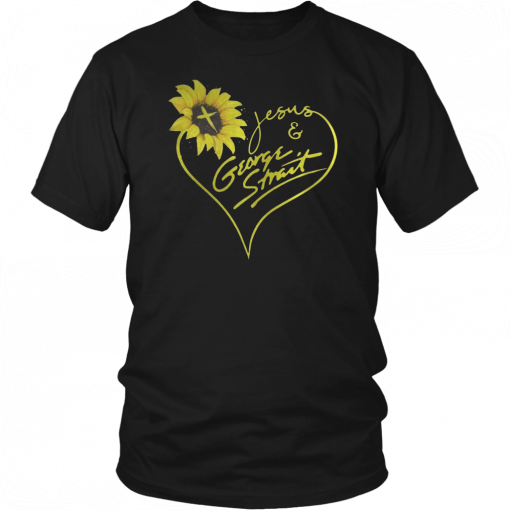 Sunflower Jesus and George Strait T-Shirt