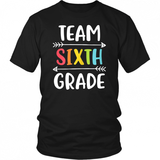 Team Sixth Grade Funny 6th Back To School Teacher Student T-Shirt