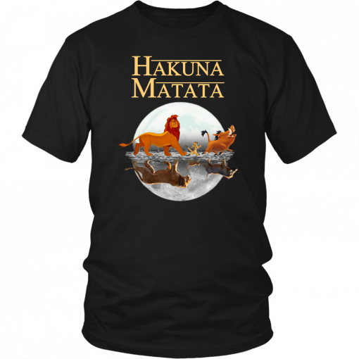 The lion king hakuna matata simba timon and pumba reflection T-Shirt