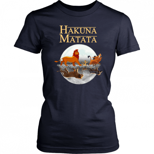 The lion king hakuna matata simba timon and pumba reflection T-Shirt