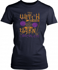 The witch can be bribed with yarn chocolate Halloween classic T-Shirt