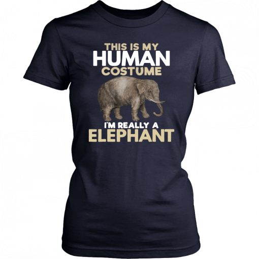This Is My Human Costume Im Really A Elephant Halloween Classic T-Shirt