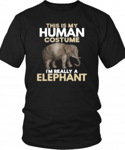 This Is My Human Costume Im Really A Elephant Halloween Classic T-Shirt