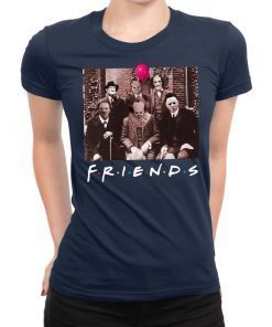 Friends Spooky Clown Jason Squad Halloween Horror Shirt