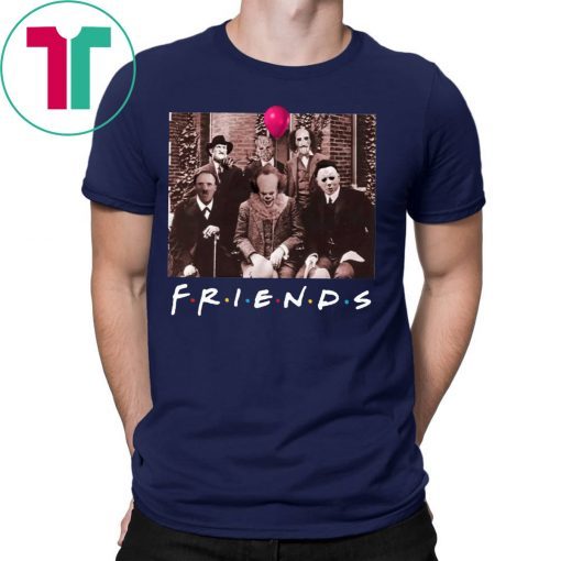 Friends IT Spooky Clown Jason Squad Horror Funny T-Shirt