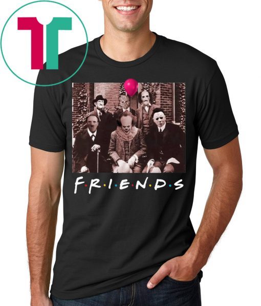 Friends IT Spooky Clown Jason Squad Horror Funny T-Shirt