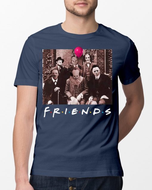 Friends IT Spooky Clown Jason Squad Horror Classic T-Shirt