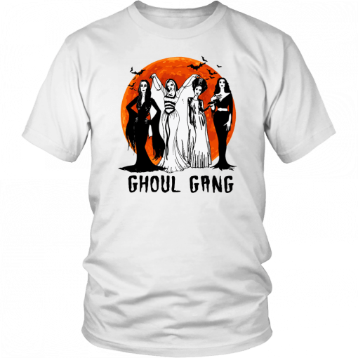 Vampira ghoul gang sunset halloween Tee Shirt
