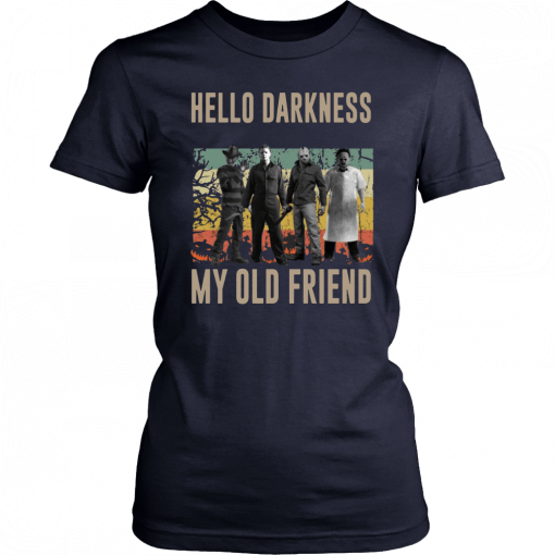 Vintage Horror Characters Hello Darkness My Old Friend Classic T-Shirt