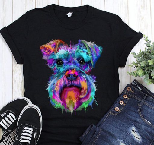 Schnauzer art splash Unisex T-Shirt