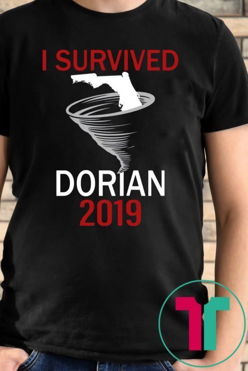 I Survived Hurricane Dorian Florida Storm Tee Shirt