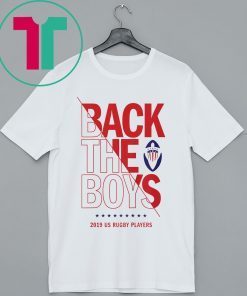 Back the Boys 2019 USA Rugby Players Squad Tee Shirt