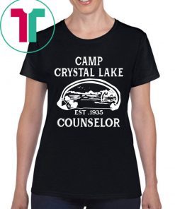 Camp Crystal Lake Camping Vintage Horror Novelty 2019 T-Shirt