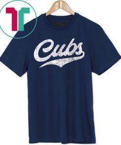 Cubs T-Shirt Vintage Sports Name Tee Design T-Shirt