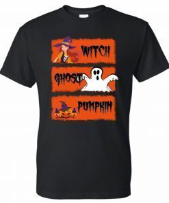 Witch Ghost Pumpkin Halloween Classic T-Shirt