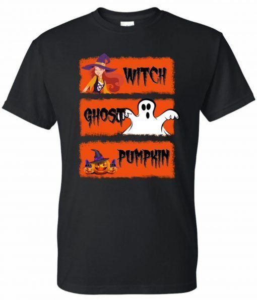 Witch Ghost Pumpkin Halloween Classic T-Shirt