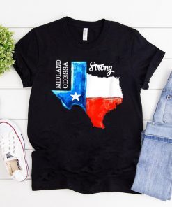 Midland Odessa Strong Texas Flag 432 Lover Men Women Gifts T-Shirt
