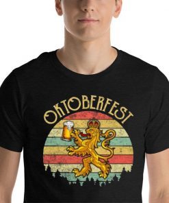 Oktoberfest German Beer Festival Vintage Lion Shirt